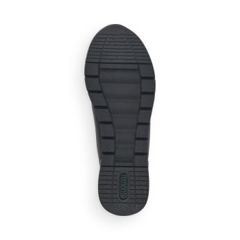 Basket basse en cuir full black/noir grande taille femme Remonte
