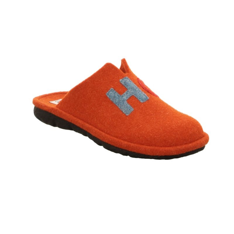 Mule en feutre orange classique grande taille femme Westland