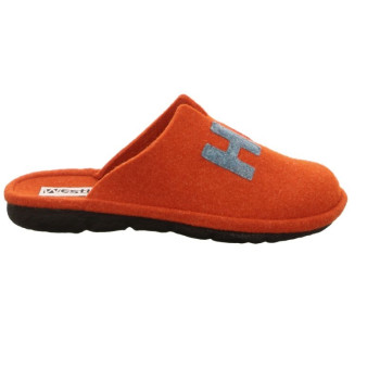 Mule en feutre orange classique grande taille femme Westland