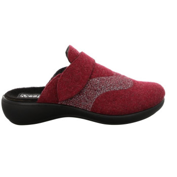 Mule en feutre bordeaux grande taille femme Westland