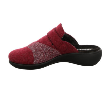Mule en feutre bordeaux grande taille femme Westland