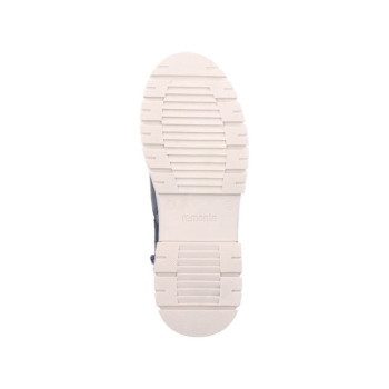 Boots montagne en cuir kaki à lacets en grande taille femme Remonte