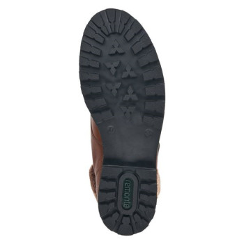 Boots montagne en cuir marron grande taille femme Remonte
