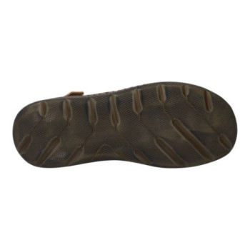 sandale velcro au talon nubuck marron grande taille homme Josef Seibel