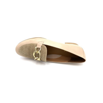 mocassin boucle maille sucre