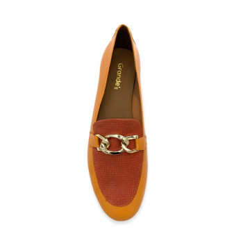 mocassin boucle maille sucre