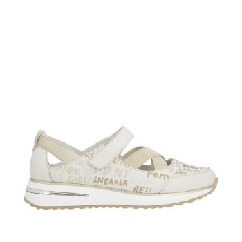 Ballerine compensée en cuir beige|Grande taille femme|