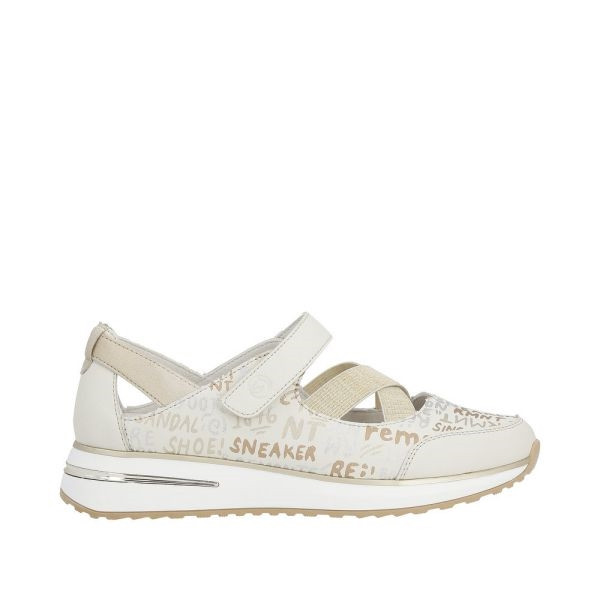 Ballerine compensée en cuir beige|Grande taille femme|
