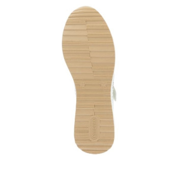 Ballerine compensée en cuir beige|Grande taille femme|