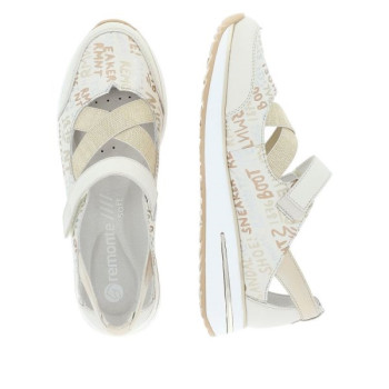 Ballerine compensée en cuir beige|Grande taille femme|