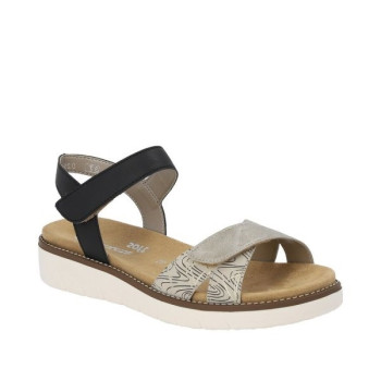 Sandale réglable avec velcros|Grande taille femme|Remonte