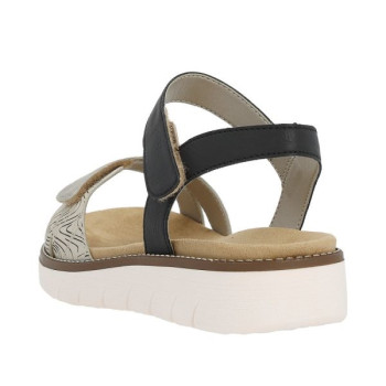 Sandale réglable avec velcros|Grande taille femme|Remonte
