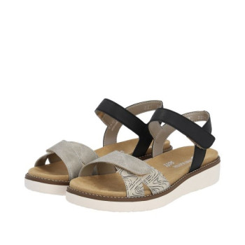 Sandale réglable avec velcros|Grande taille femme|Remonte