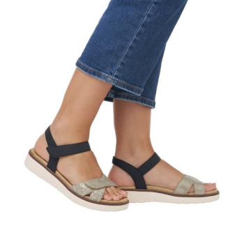 Sandale réglable avec velcros|Grande taille femme|Remonte