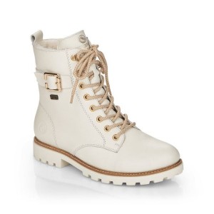 boots lacets blanc d8475