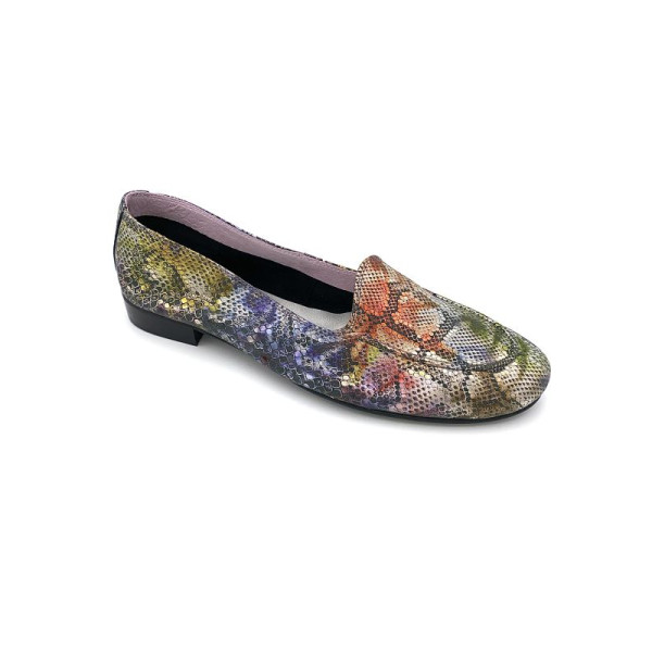 Mocassin nubuck multicolor en grande taille femme de la marque Folie's