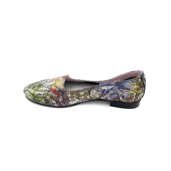 Mocassin nubuck multicolor en grande taille femme de la marque Folie's
