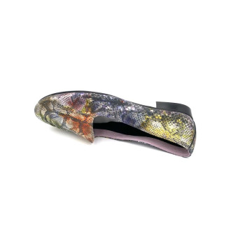 Mocassin nubuck multicolor en grande taille femme de la marque Folie's