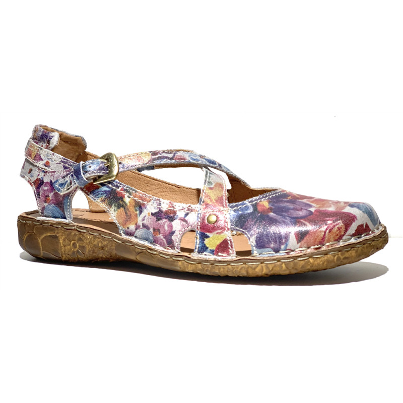 ballerine sport arrière ouvert multicolore grande taille femme Josef Seibel