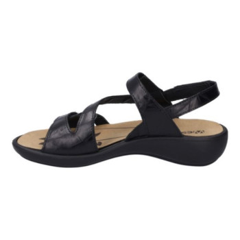 Sandale à 3 réglages en cuir noir en Grande pointure femme de chez Westland