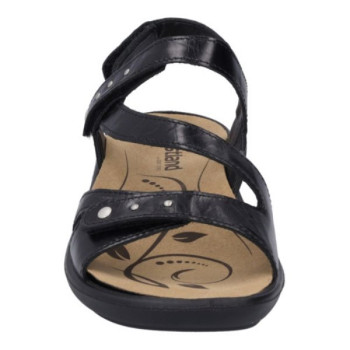 Sandale à 3 réglages en cuir noir en Grande pointure femme de chez Westland