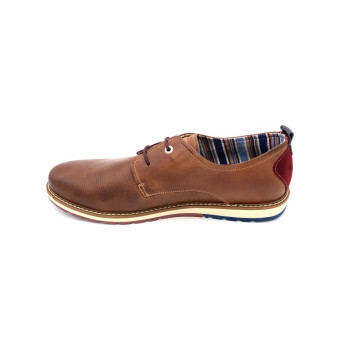 derby habillé en cuir cognac grande taille homme Pikolinos