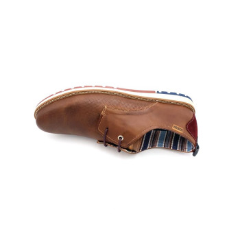 derby habillé en cuir cognac grande taille homme Pikolinos