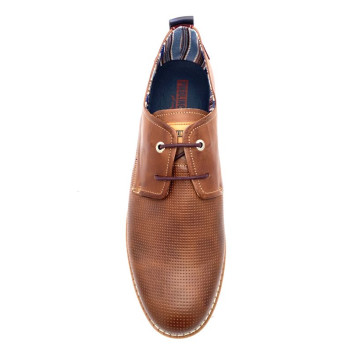 derby habillé en cuir cognac grande taille homme Pikolinos