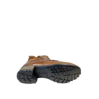 Boots à lacets en cuir cognac grande taille femme Josef Seibel