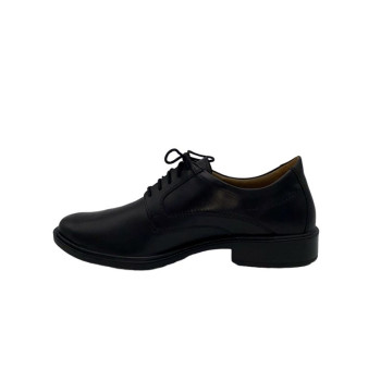 Derby de ville en cuir noir|Grande taille homme|Jomos