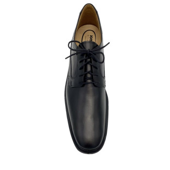 Derby de ville en cuir noir|Grande taille homme|Jomos